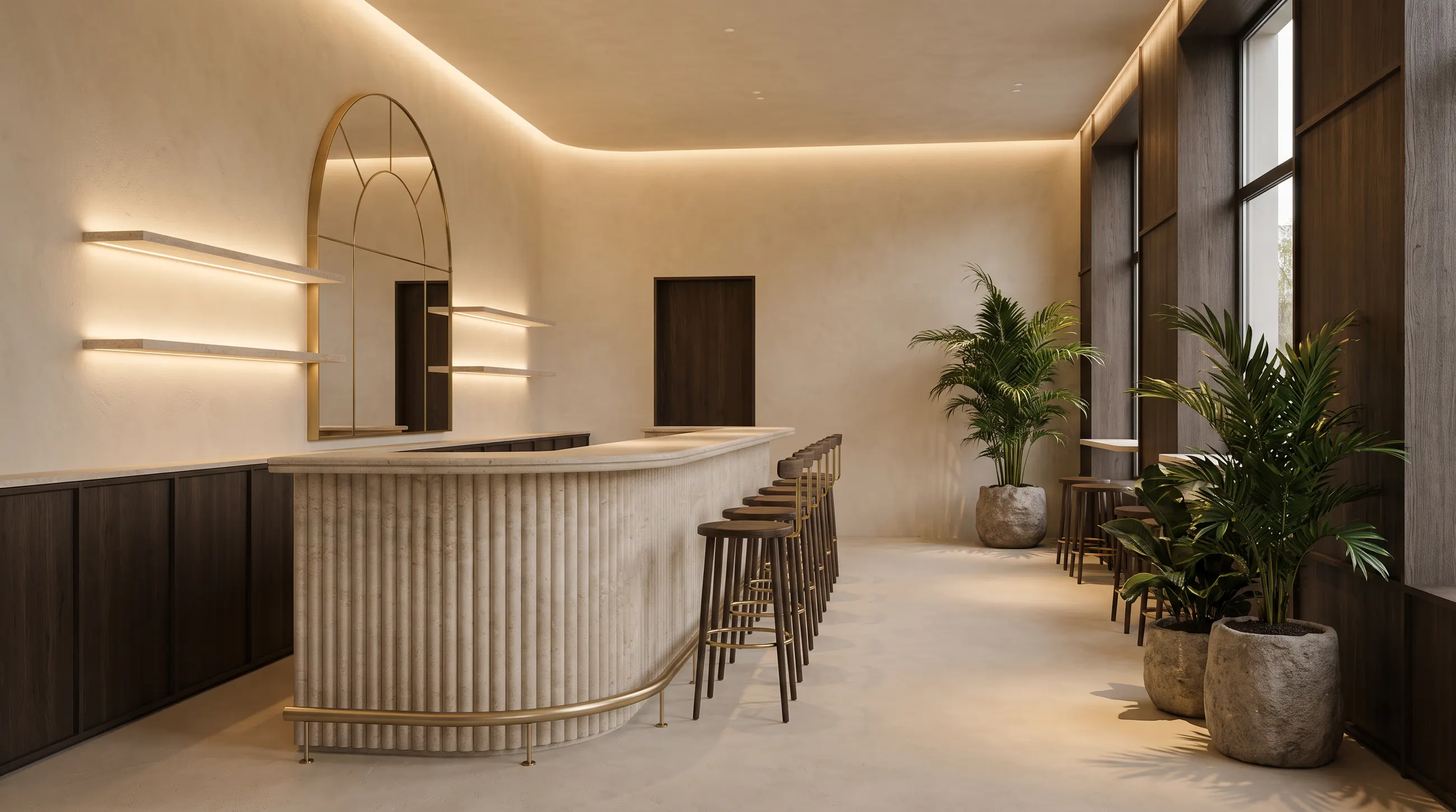 Restaurants and cafés. Concept visual