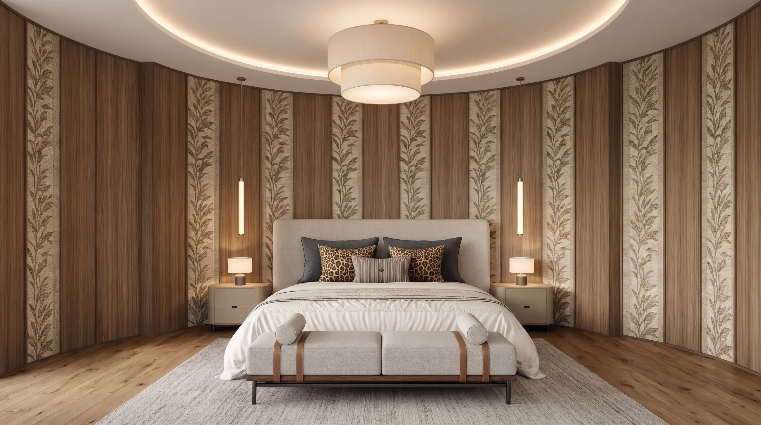 Leaf Wall Bedroom